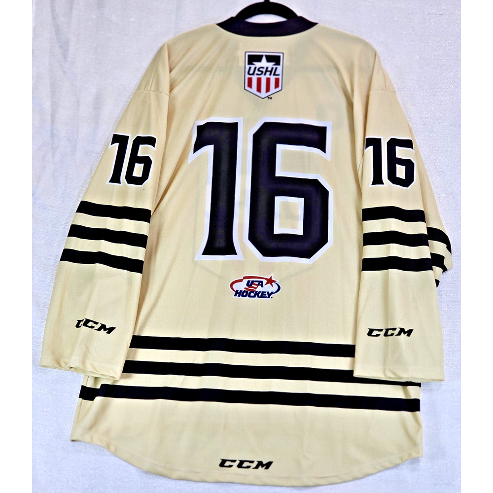 USHL Vintage United States Hockey League #16 Ice Hockey CCM Jersey Size Large - Picture 3 of 9